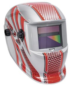 Casco de soldador LCD rojo Venus 9/13