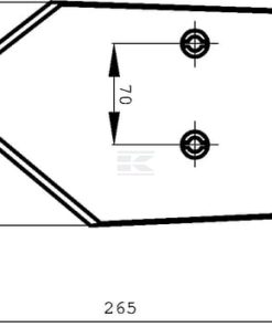 Reja pala izq. 8x172x265 LA70 5 Reja pala izq. 8x172x265 LA70