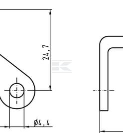 Soporte individual HAN3A negro