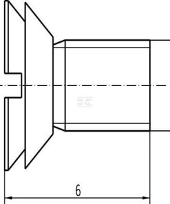 Tornillo avellan. M3x6 + junta