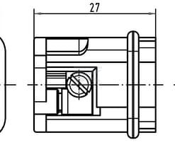 Conector macho Harting 4P