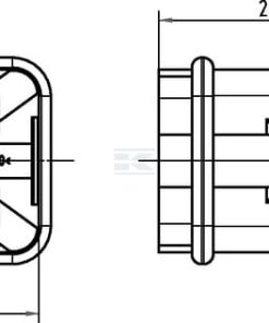 Conector macho Harting 5P