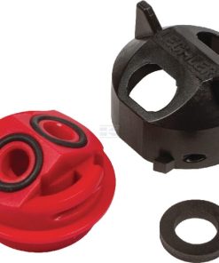 Tapón para boquilla doble, tipo bayoneta, SW8/10, color rojo, con junta, Lechler