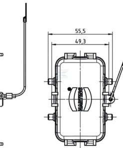 Tapa prot., metal HAN 10B