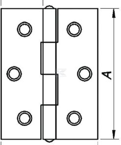 Bisagra angular 63 x 18 mm