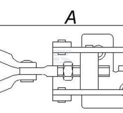 Case lock adjustable high 160 -190mm, width 60mm. 1 pcs.Without screws 8 Case lock adjustable high 160 -190mm, width 60mm. 1 pcs.Without screws