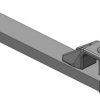 Barra de remolque 90 x 40 L640 mm Cat. 2 Ø31,5 mm