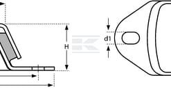 Pie de máquina tipo Triflex