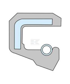 Retén 95x120x12 mm, tipo: CB Viton, acero inox. DIN 3760 (1 ud.), Kramp