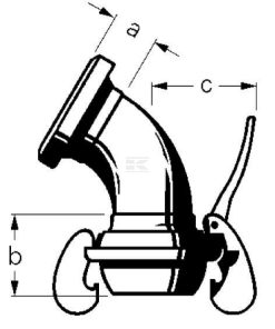 Codo KKV/KKM 60° 89mm Bauer