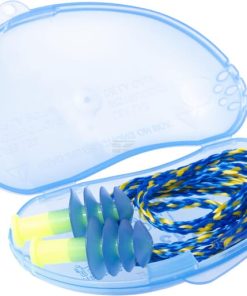 Tapónes de oídos, azul Fusión con cinta