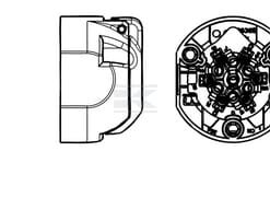 Conector hembra de 7/13 pines (7+6P), contacto de tornillo