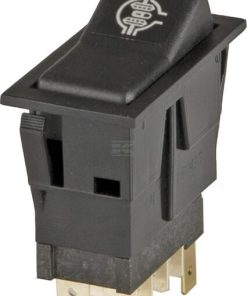 Interruptor basculante, I-0-(II), on-off-mom, 10 polos, Bloqueo diferencial