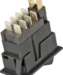 Interruptor basculante, I-0-(II), on-off-mom, 10 polos, Bloqueo diferencial