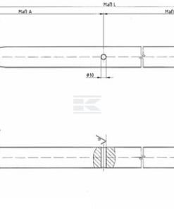 Barra tracción K4 40x750mm BPW 3 Barra tracción K4 40x750mm BPW