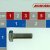 Tornillo, cabeza hexagonal, DIN933 M8x25, acero inoxidable