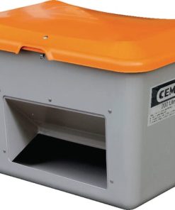 Contenedor fibra de vidrio gris/naranja 200L Capacidad 12,5Kg 890x600x640mm