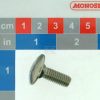 Tornillo, M8x22, acero inox. 5 Tornillo, M8x22, acero inox.