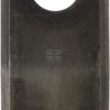 Cuchilla izda./dcha. de segadora 108 x 48 x 3 mm orificio Ø 21 mm adecuada para Galfre/New Holland (paquete de 25 unidades)