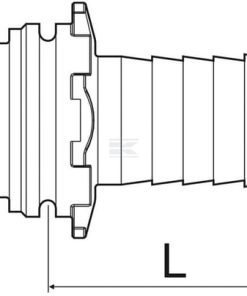 Empalme p. mangueras T7M 60 mm