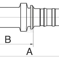 Racor pres. DN20+47,6 brida