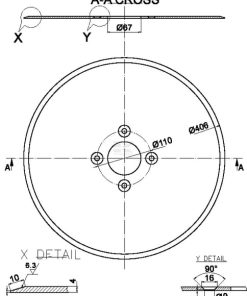 Disco plano 406x4,0mm 7 Disco plano 406x4,0mm