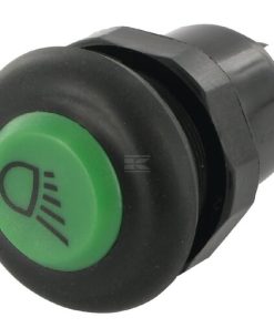 Pulsador, luz de trabajo, redondo, verde