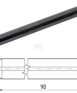 Pasador elástico, Ø7x90 mm, alta resistencia, ISO8752