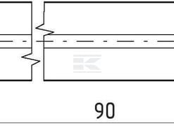 Pasador elástico, Ø7x90 mm, alta resistencia, ISO8752
