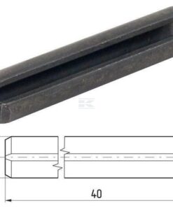 Pasador elástico, Ø8x40 mm, alta resistencia, ISO8752