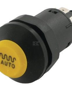 Pulsador, vibración automática, redondo, amarillo