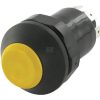 Pulsador, en blanco, redondo, yellow