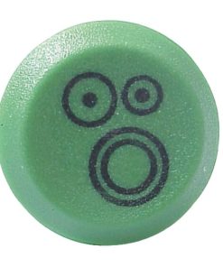 Pulsador, cambio marchas, redondo, verde