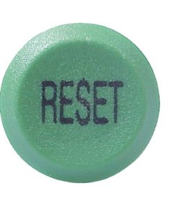 Pulsador, Reseteo, redondo, verde