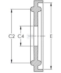 Junta Tri-Clamp 1" NBR 5 Junta Tri-Clamp 1
