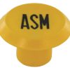 Emblema, ASM, redondo, amarillo