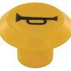 Emblema, claxon, redondo, amarillo 2 Emblema, claxon, redondo, amarillo