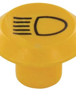 Emblema, luz corta, redondo, amarillo