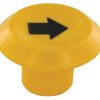 Emblema, elevación y descenso, redondo, amarillo