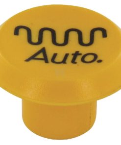 Emblema, auto vibración, redondo, amarillo
