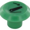 Emblema, varillaje de descenso, redondo, verde 2 Emblema, varillaje de descenso, redondo, verde