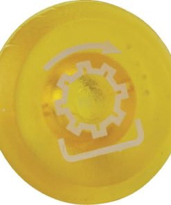 Emblema, transmisión, redondo, amarillo