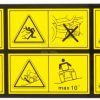 6 PICTOGRAPHS SAFETY DECAL