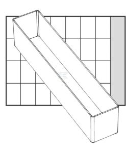 Caja almacenaje 218x39x47mm