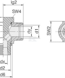 Tubuladura orientable angular