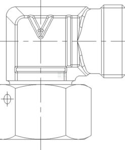 Codo giratorio 90° M22x1,5 15L