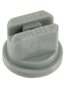 Tobera estándar, doble, chorro plano SM 110° 06 gris plástico Agrotop