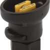Tobera estándar, doble, chorro plano XR 80° 02 amarillo acero inoxidable Birchmeier