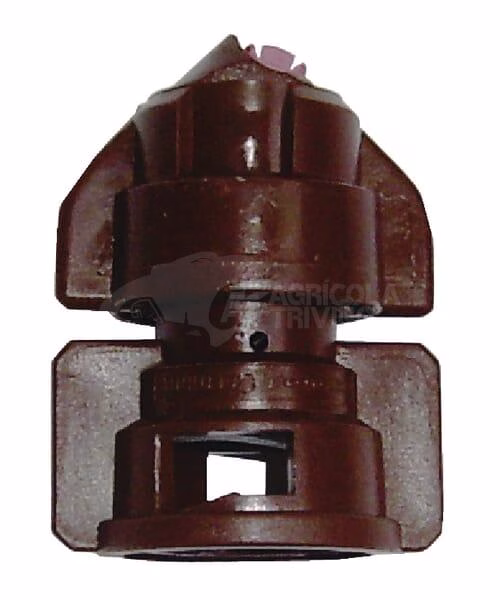 Tobera anti-deriva, venturi, doble chorro plano TDHS 110° 05 marrón cerámica Agrotop