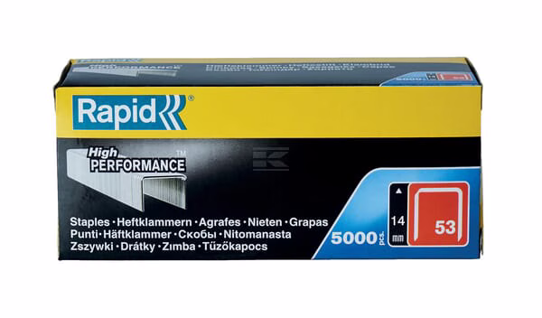 Grapas Rapid 53/14 mm galvanizadas, 5000 uds. 2 Grapas Rapid 53/14 mm galvanizadas, 5000 uds.
